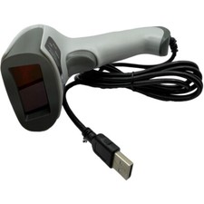 Barcode Scanner USB Wired Portable Laser Scan Code Reader Scan POS Shop, WHITE Barcode Readers price
