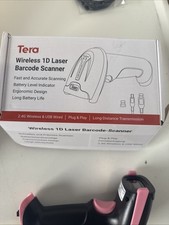Tera Barcode Scanner CCD USB Wired 1D Handheld Bar Code Reader pink and black Barcode Readers price