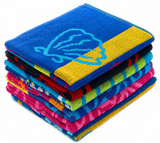 Jacquard Beach Towel Cotton Rich Soft Absorbent Large Quick Dry Holiday 75x150cm Bath Towel price