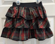 Ralph Lauren Girls Size 6 Tiered Ruffle Tartan Plaid Skirt Elastic Waist EUC Girls' Skirt price