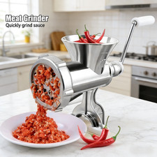 Manual Meat Grinder Powerful Home Sausage Kitchen Appliances Chopper Mincer UK Meat Grinders price