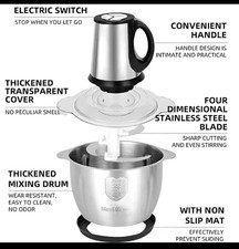 2L Electric Meat Grinder Food Crusher 2 Speeds Stainless Steel Multifunctional V Meat Grinders price