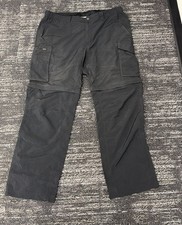 Black Columbia Omni-Shade Convertible Pants Shorts Mens 38X32 Zip Off Fish Hike Outdoor Trousers price