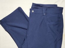 Men's Greg Norman Navy Blue Lightweight Golf Outdoor Fishing Pants, Size 38x29 Outdoor Trousers price