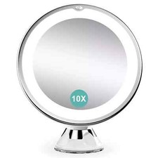 10X Magnifying Mirror With LED Lights Make Up Shaving Illuminated Cosmetic UK Makeup Mirror price