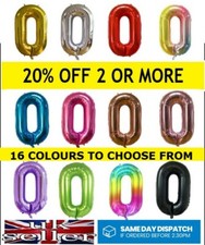 Helium Giant Number Balloons Foil Large Helium Air 32" 40" Birthday Age Party Birthday & Party price