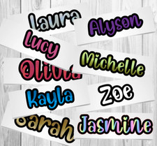 1 x Personalised Vinyl Name Sticker Decal Label Water Bottle Glass Wedding [B1] Fridge Sticker price
