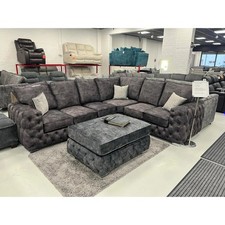 3C2  Ashton Chesterfield Corner Sofa Set Footstool  L-Shape 5-Seater Corner Sofa / Set price