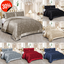 Velvet Quilted Bedspread Luxury Jacquard Bedding Set Double King Bed Throw Baby Bedspread Set price