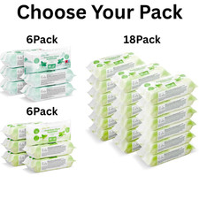 Baby Wipes 6 Pack, 18 Pack, Fresh Soft Gentle Baby Wipes, Bulk Value UK Baby Wipes price
