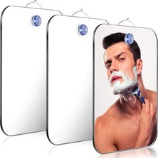 Anti-Fog Fog Shower Mirror Fogless Shaving Mirror Bathroom 17X13cm w/ Free Hook Bathroom Mirror price