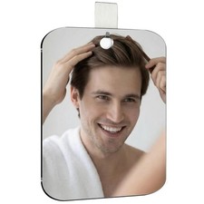 Ajcotahm Shower Mirror, 20 x 24 CM Fogless Shaving Mirror 24L x 20W cm, Clear Bathroom Mirror price