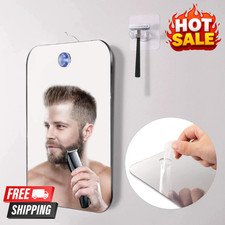 Anti-Fog Fog Shower Mirror Fogless Shaving Mirror Bathroom 17X11cm w/ Free Hook Bathroom Mirror price