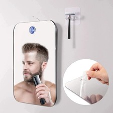 Anti-Fog Fog Shower Mirror Fogless Shaving Mirror Bathroom 7X11cm w/ Free Hook Bathroom Mirror price