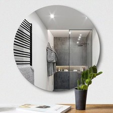 Frameless Self-Adhesive Unframed Bedroom Bathroom Wall Acrylic Mirror Round UK Bathroom Mirror price