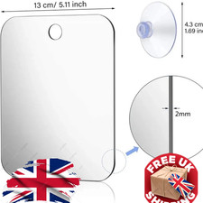Fogless Acrylic Shower Mirror with Strong Wall Suction UK Bathroom Mirror price