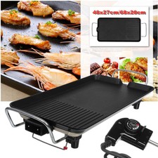 Electric Garden Grill BBQ Barbecue Non-Stick Indoor Outdoor Tabletop 1500W L/XL Electric Grill-Barbecues price