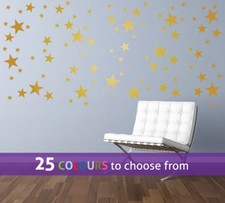 MIXED 1, 2 and 3 inch STARS set, pack of 90, wall art sticker decal baby nursery Living Room & Lounge Set price