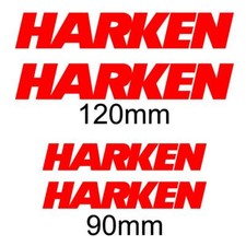Set of Harken Stickers 120mm / 90mm Boat Sailing Fishing Surf Decals Living Room & Lounge Set price