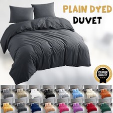 3 Piece Plain Dyed Duvet Cover Set Microfiber Soft Bedding Quilt Cover UK  Size Bedroom Textiles & Dowry Set price