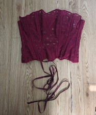 Women's S Lace Corset Top Strapless Bustier price