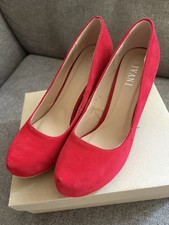 AJVANI Womens Ladies Mid High Heel Platform Evening Party Prom Shoes High-Heeled Shoes price