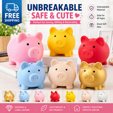 Cute Piggy Bank Saving Coins Money Box Cash Fund Gift Pig Children Kids Toy New Piggy Bank price
