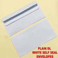 DL PLAIN WHITE Self Seal Strong Envelopes 10 20 50 100 200250 500 1000 2000 5000 Envelope price