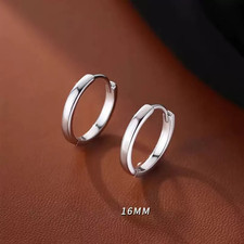 Womens Girls 925 Sterling Silver Fashion Huggie Hoop Earrings Jewellery Gift UK Silver Earrings price