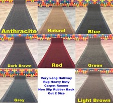 Very Long Hallway Rug Heavy Duty Carpet Runner Non Slip Rubber Back Cut to Size Runner price