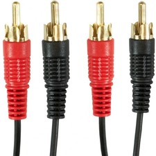 Twin RCA Phono Red White CABLE 2 x Male to 2 x Male OFC Shielded Audio LEAD RCA Cable price