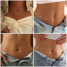 Gold Waist Belly Chain – 5 Styles, Dainty Body Jewellery, Summer Accessory Body Chain price