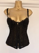 Verde Veronica Women's Lace Satin Basque Baby Doll Corset Size 34 UK 8 Women's Corset price