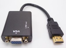 AKORD PC HDMI to VGA SVGA RGB Video with Audio Cable Lead Converter Adapter Video Cable price