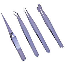 4x  Tweezer Set Tool Stamp Collector Hobby Electronics Repair Craft Card Amtech Hobby Electronics price