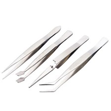 4x Tweezer Set Tool Stamp Collector Hobby Electronics Repair Craft Hobby Electronics price
