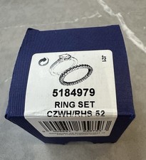 Swarovski Attract Ring Set Size 52 Excellent , Complete In Original Boxes . Swarovski Ring price