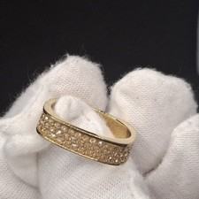 SWAROVSKI VIO Yellow Gold Tone (GOS) Pavé Crystal Ring Size R Swarovski Ring price