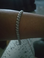 925 sterling silver "S-link" 1/2 Carat diamond tennis bracelet 7in Diamond Bracelet price