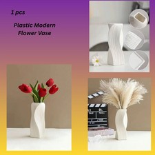 1 Pc Plastic Modern Flower Vase Unbreakable Vase for Bedroom Living Room Decor.. Vase price