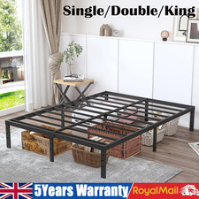 Metal Bed Frame Single Double King 3ft 4ft6 5ft 5min Assembly Strong Furniture Bed Frame price