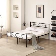 Metal Bed Frame with Headboard Underbed Storage Strong Single Double King Size Bed Frame price