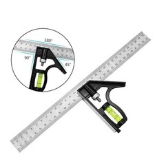 300mm Adjustable Engineers Combination Try Square Set 12” Right Angle Guide Set Square price