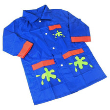 Children's Long Sleeved Blue Painting Coat Splashproof Apron School Art Smock 3+ Painting Apron price