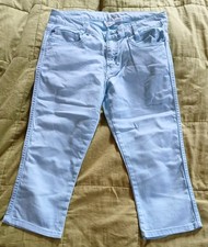 H&M L.O.G.G. Girls Teens 3/4 Capri Aqua Jeans Trousers Age 13-14 EUR 164 Girls' Capri Trousers price