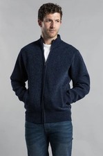 Mens Kensington Eastside Cardigan Shacket Zip Knit Jacket Size M Fleece Lined Men's Cardigans price