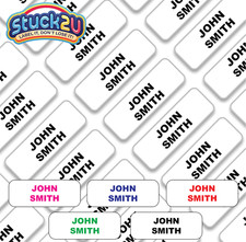 Stick on Clothing Name Labels Clothes School Uniform Care Home Kids Childrens School Label price