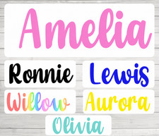 PERSONALISED Vinyl Name Sticker Decal Label Lunchbox Water Bottle School Wedding School Label price