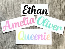 PERSONALISED Vinyl Name Sticker Decal Label Lunchbox Water Bottle School Wedding School Label price