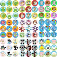 ANIMAL REWARD STICKERS - Teachers Parents Kids Praise Words School Labels 30mm School Label price